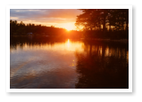Sunset on duncan lake